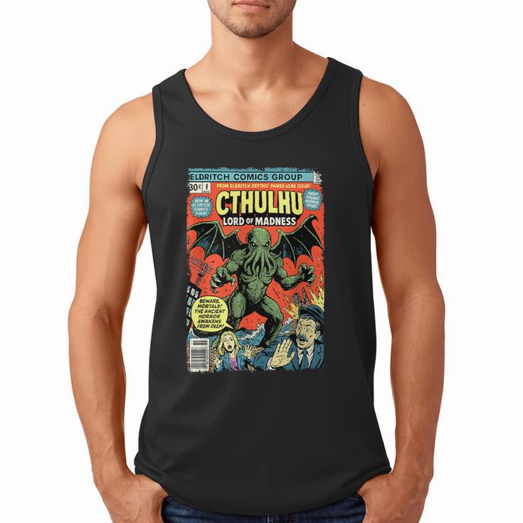 Cthulhu Lord Of Madness Vintage Comic Book Cover Men Tank Top