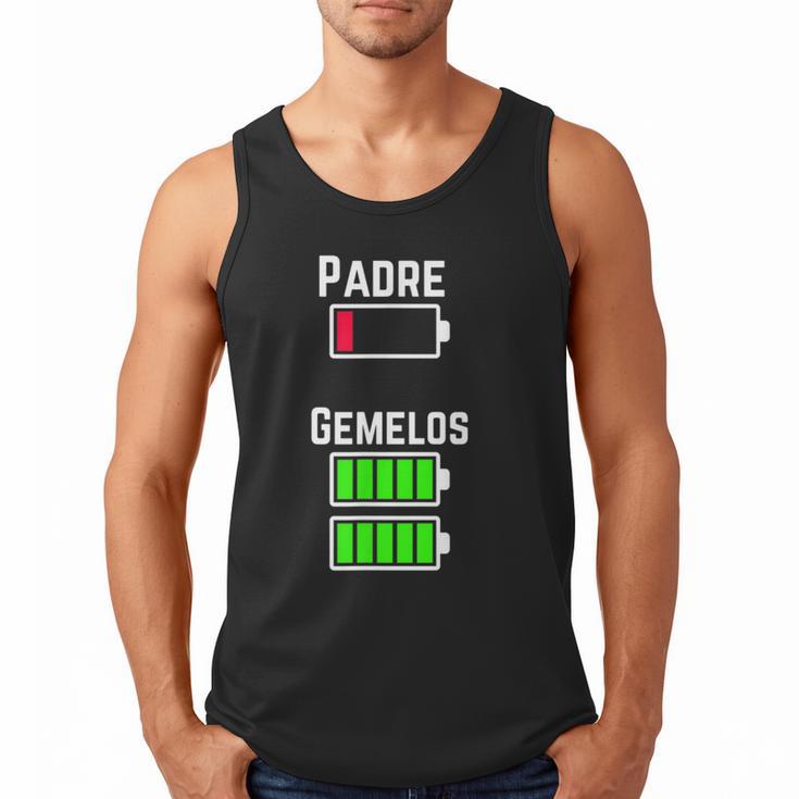 Cufflinks Battery Filled Tired Dad Low Battery Charge Men Tank Top