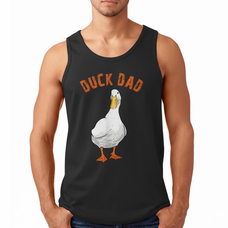 Cute Duck Dad Lover Illustration Duck Owner Men Tank Top