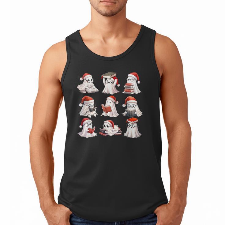 Cute Read More Booooooks Ghost Read More Books Christmas Men Tank Top