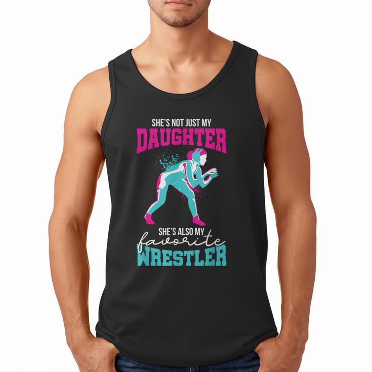 Cute Wrestling Daughter Favorite Wrestler Dad Mom Men Tank Top
