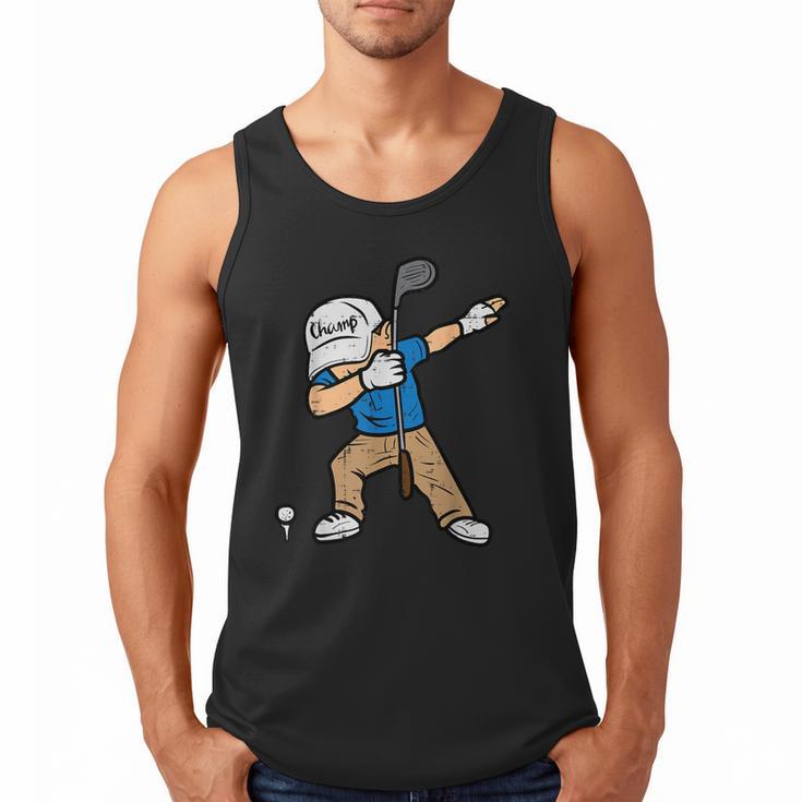 Dabbing Golfer Golfing Golfer Dad Men Boys Kids Youth Men Tank Top
