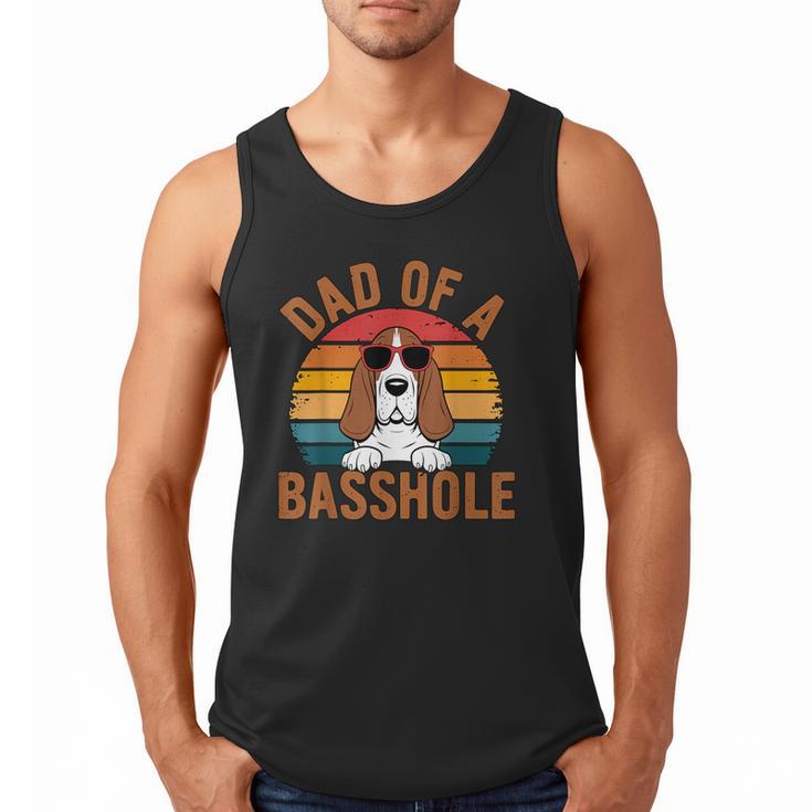 Dad Of a Basshole Basset Hound Owner Men Tank Top