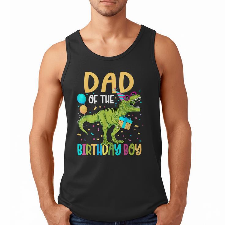 Dad Of The Birthday Boy Family Matching Dinosaur Squad Men Tank Top