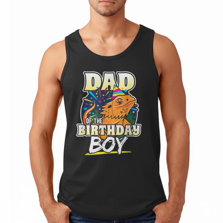 Dad Of Birthday Boy Kids Reptile Birthday Party Men Tank Top