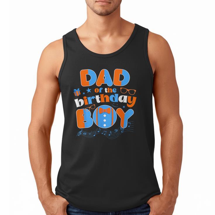 Dad Of The Birthday Boy Matching Family Blippy Men Tank Top