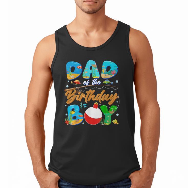 Dad Of The Birthday Boy Ofishally One Family Matching Party Men Tank Top