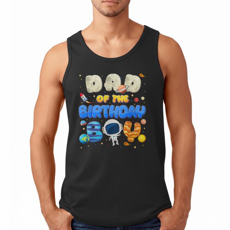 Dad Of The Birthday Boy Two The Moon Space Family Matching Men Tank Top