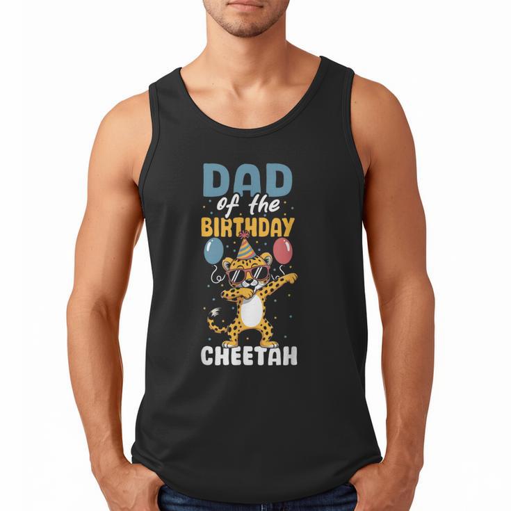 Dad Of The Birthday Girl Boy Cheetah Men Tank Top
