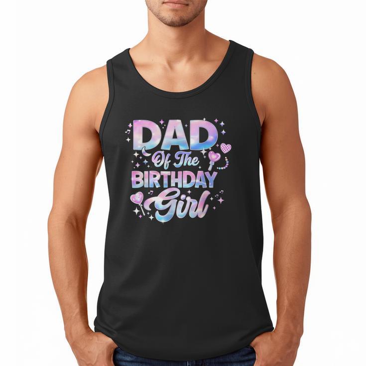 Dad Of The Birthday Girl Kpop Family Matching Party Men Tank Top