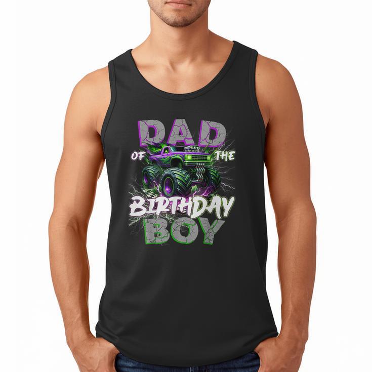 Dad Of The Birthday Monster Truck Family Matching Party Men Tank Top