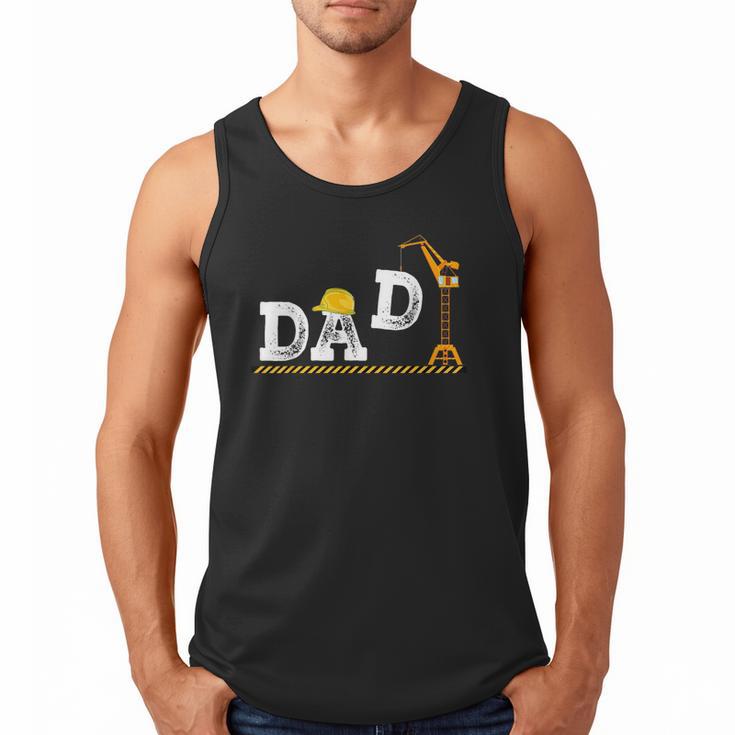 Dad Construction Excavator Family Matching Bday Party Men Tank Top