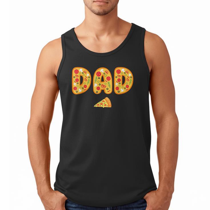 Dad Daddy Matching Birthday Squad Crew Pizza Family Men Tank Top