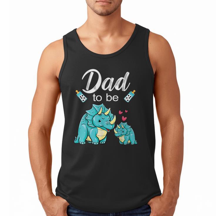 Dad To Be Dinosaur Baby Shower For Boy Men Tank Top