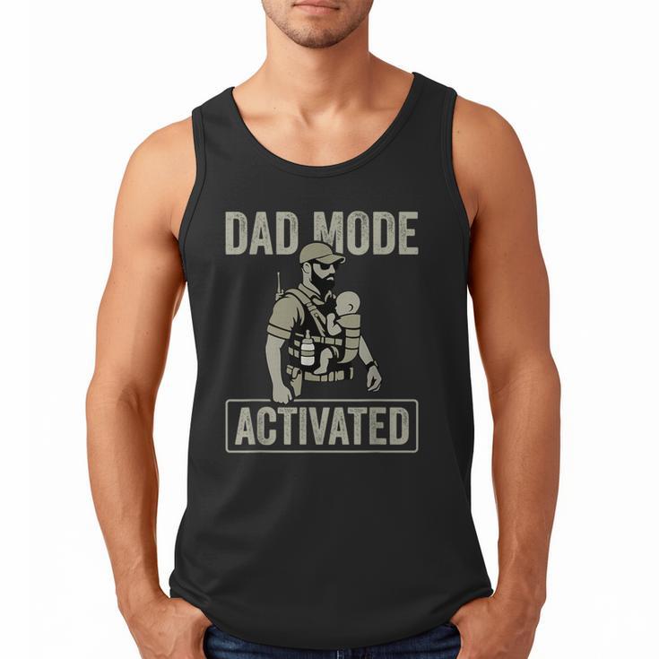 Dad Mode Activated Tactical Baby Carrier Military Father Men Tank Top