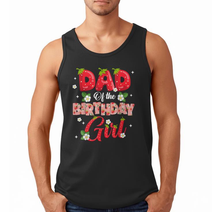 Dad And Mom Birthday Girl Strawberry Berry Sweet One Two Men Tank Top