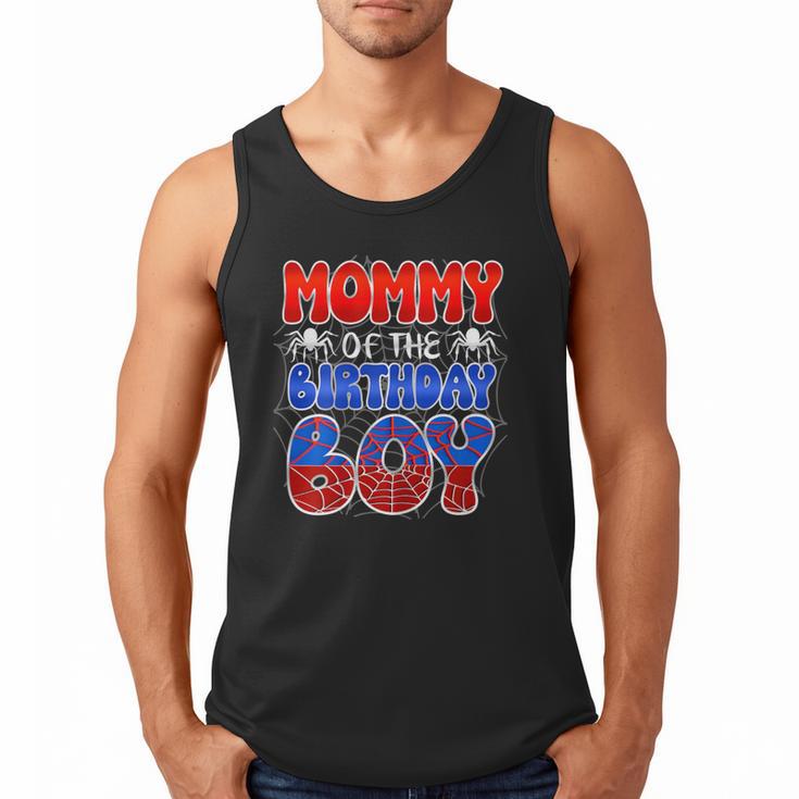 Dad And Mom Mommy Birthday Boy Spider Family Matching Men Tank Top