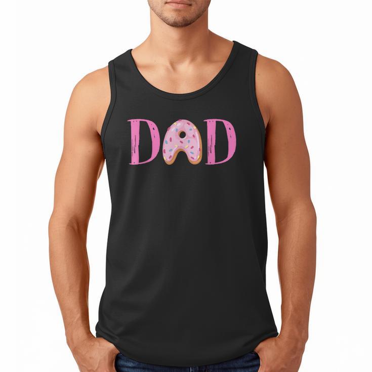 Dad Of The Sweet One Birthday Donut Girl 1st Birthday Men Tank Top