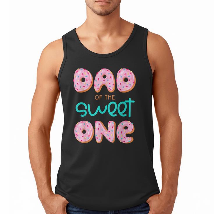 Dad Of Sweet One First Birthday Matching Family Donut Theme Men Tank Top