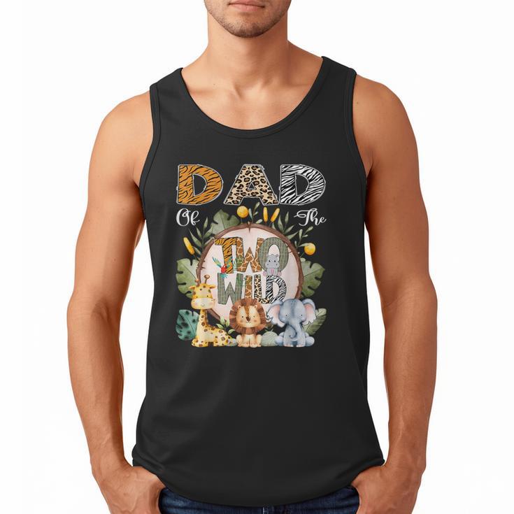 Dad Of The Two Wild Animal Safari 2Nd Birthday Party Men Tank Top