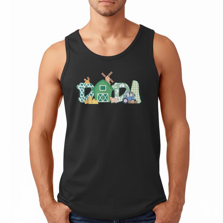 Dada Farm Animal Birthday Family Matching Party Dad Father Men Tank Top