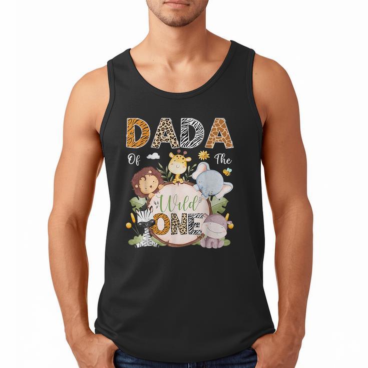 Dada Of The Wild One 1St Birthday Safari Jungle Animals Men Tank Top