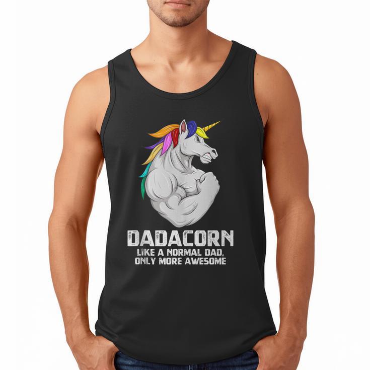 Dadacorn Muscle Dad Unicorn Fathers Day Men Tank Top