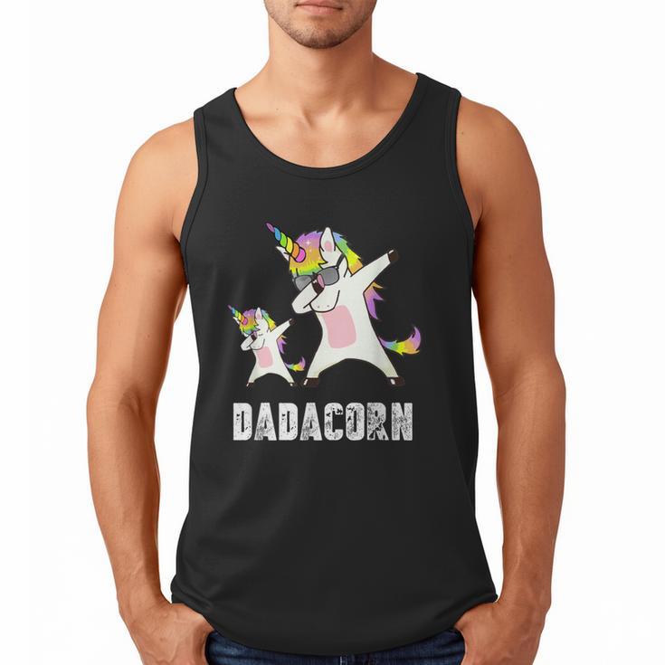 Dadacorn Shirt Unicorn Dad And Baby Best Father Men Tank Top