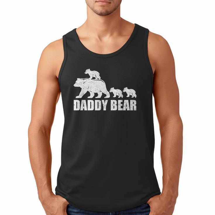 Daddy Bear 3 Cubs Shirt Daddy Bear 3 Kids Tshirt Dad 3 Kids Men Tank Top
