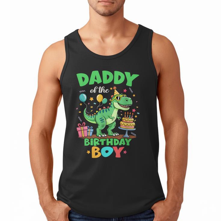 Daddy Of The Birthday Boy T Rex Dinosaur Family Party Men Tank Top