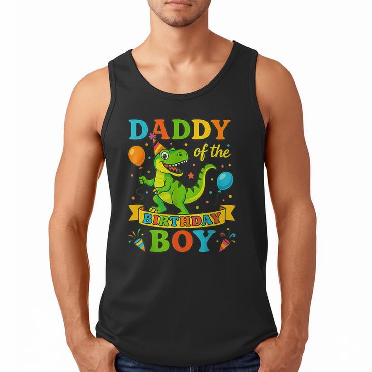 Daddy Of The Birthday Boy T-Rex Dinosaur Birthday Party Men Tank Top