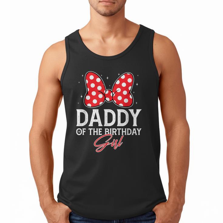 Daddy Of The Birthday Girl Cute Pink Bow Family Matching Men Tank Top