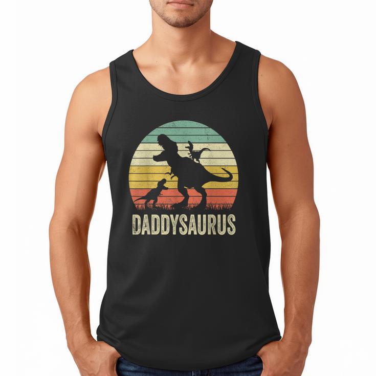 Daddy Dinosaur Daddysaurus 2 Kids For Dad Men Tank Top