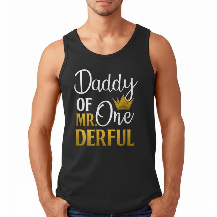 Daddy Of Mr Onederful 1st Birthday Father's Day First Daddy Men Tank Top