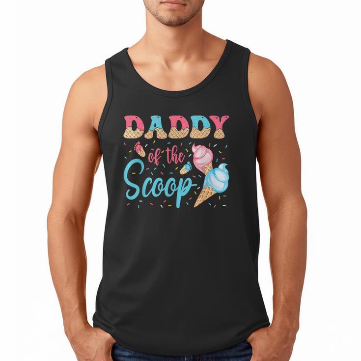 Daddy Of The Scoop Ice Cream Gender Reveal Baby Shower Men Tank Top