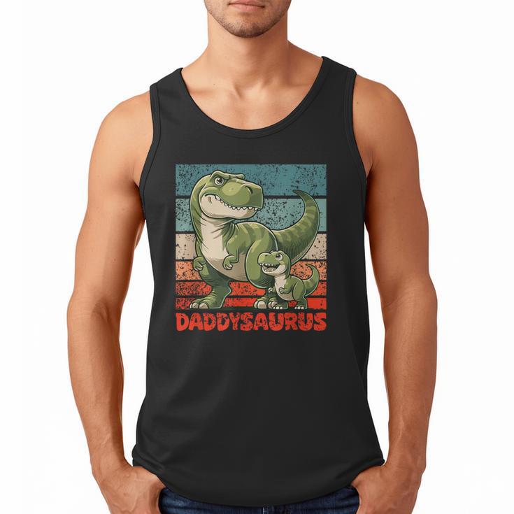 Daddysaurus Father's Day Best Dad T-Rex Papa Men Tank Top