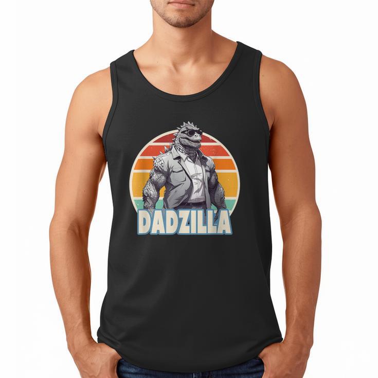 Dadzilla The Rad Dad Kaiju Vibes Men Tank Top