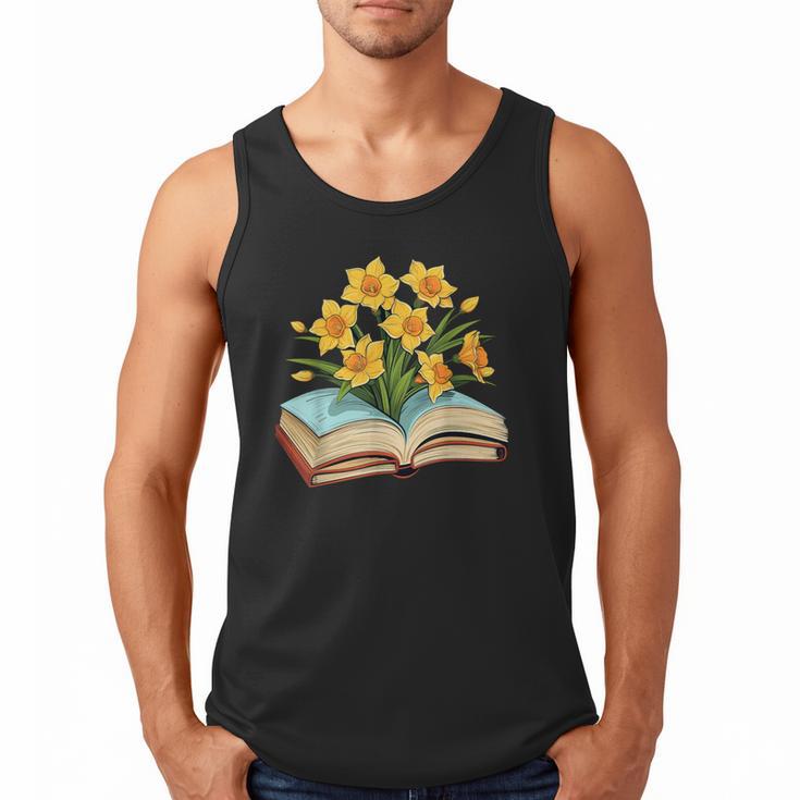 Daffodils Flowers Book Floral Men Tank Top