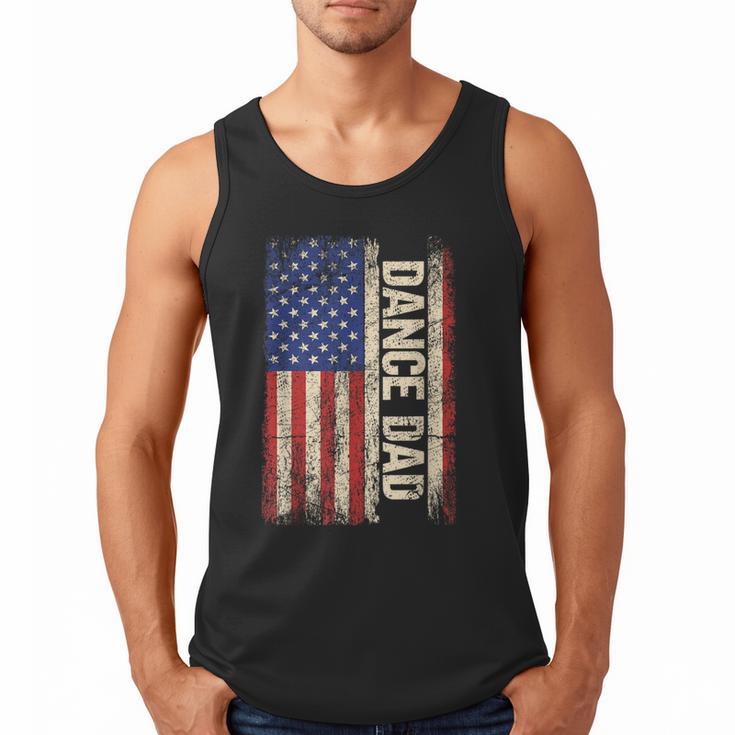 Dance Dad US American Flag Shirt Dancer Dancing Father Men Men Tank Top
