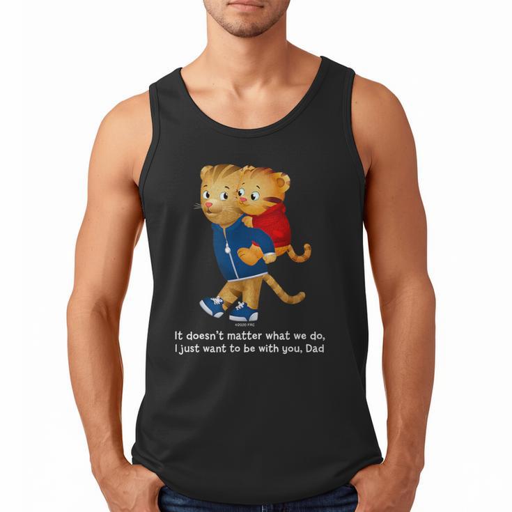 Daniel And Dad Tiger Dark Shirt Men Tank Top