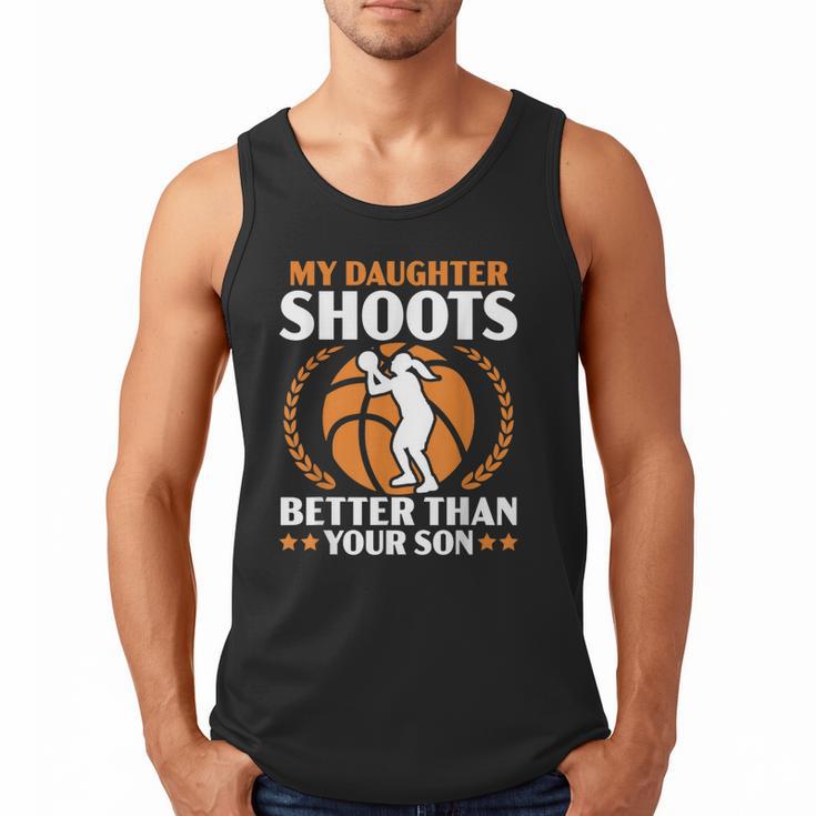 Daughter Basketball Sport Basketball Dad Mom Basketball Fan Men Tank Top
