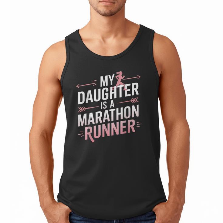 My Daughter Is A Marathon Runner Proud Mom & Dad Men Tank Top