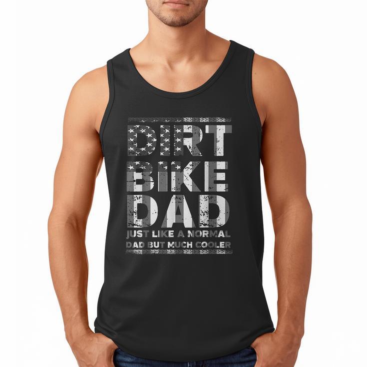 Dirt Bike DAD Bike  Motocross Enduro US Flag Shirt T-Shirt Men Tank Top