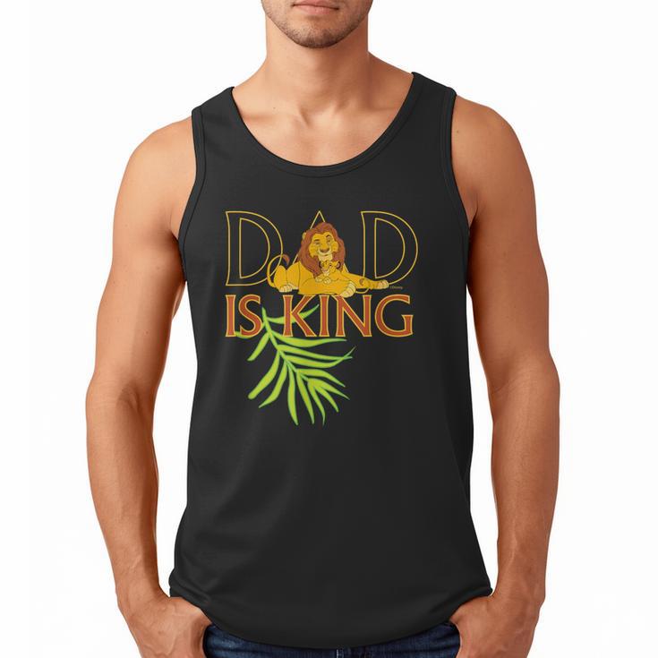 Disney The Lion King Dad Is King Mufasa & Simba Father's Day Men Tank Top