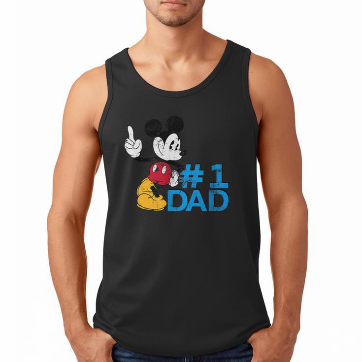 Disney Mickey Mouse Father's Day 1 Dad Men Tank Top