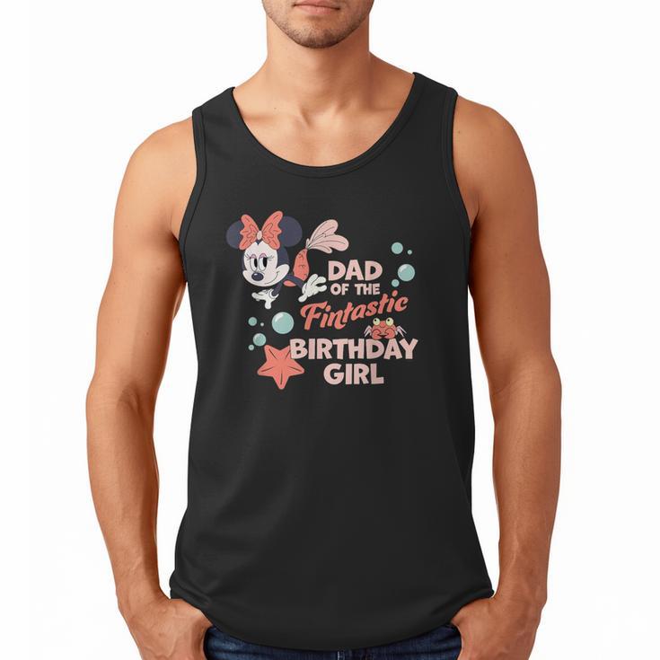 Disney Minnie Mouse Mermaid Dad Of The Birthday Girl Men Tank Top