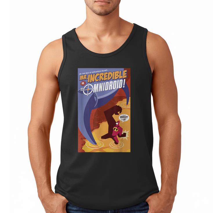 Disney Pixar The Incredibles Omnidroid Comic Book Cover Men Tank Top