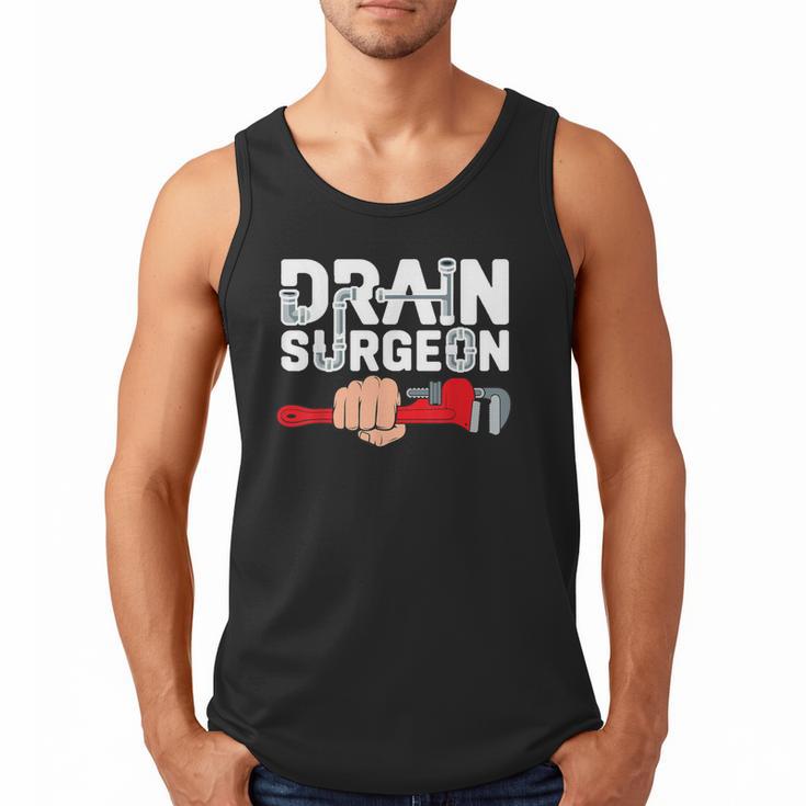 Drain Surgeon Plumber Job Professional Dad Men Men Tank Top