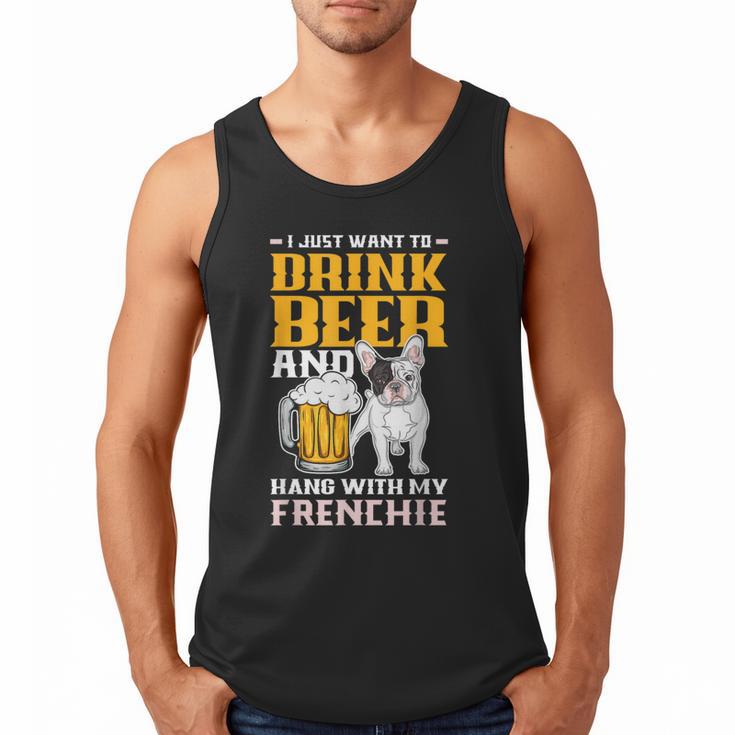 Drink Beer & Hang With My Frenchie French Bulldog Dad For Men Women Men Tank Top