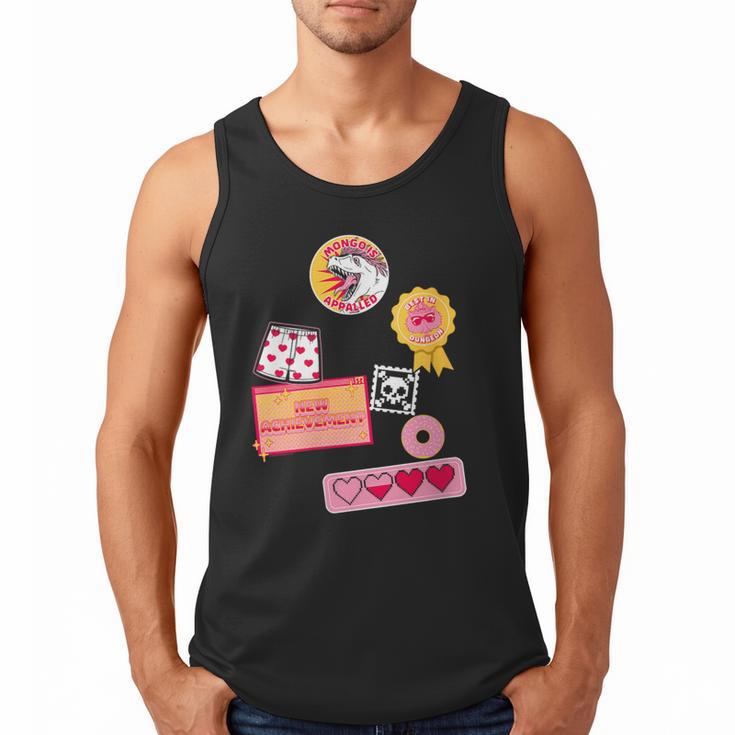 Dungeon Crawler Carl Colorful Sticker Collage LitRPG Book Men Tank Top